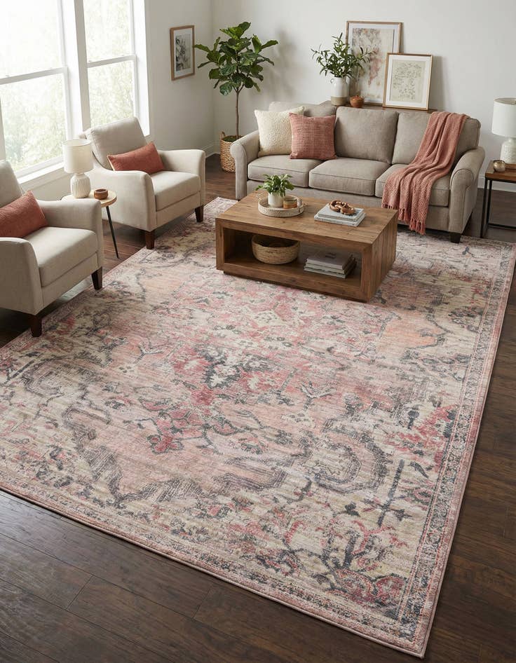 Detail image of 9' 2 x 12' Washable Nostalgia Rug