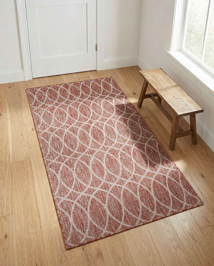 3' x 5' 3 Easy-Clean Trellis Indoor / Outdoor Rug