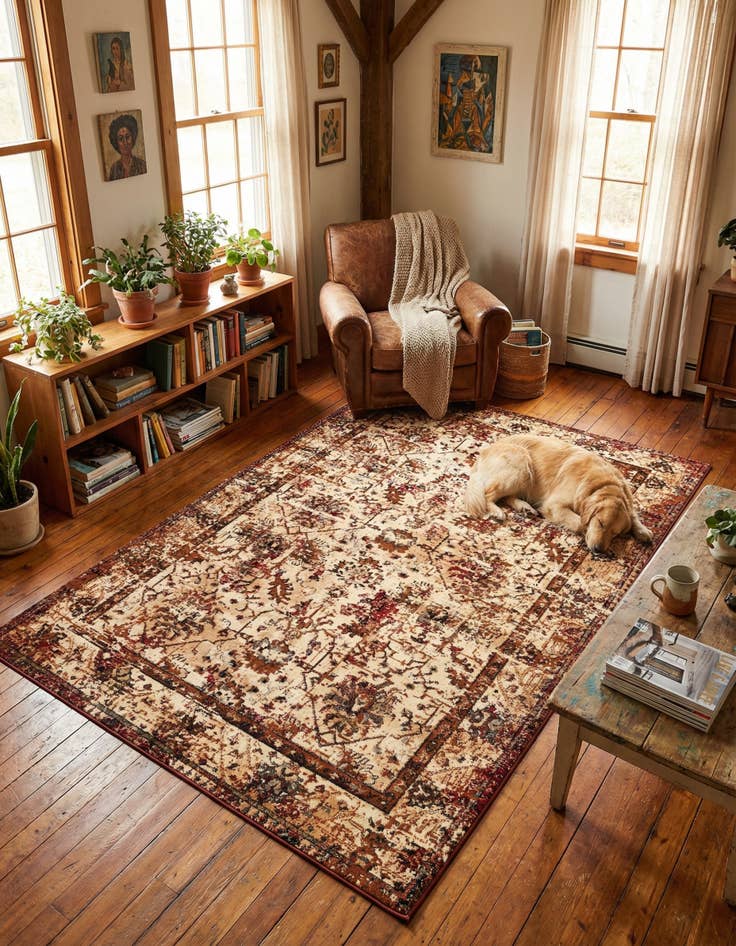 Detail image of 5' 3 x 8' Saturn Rug