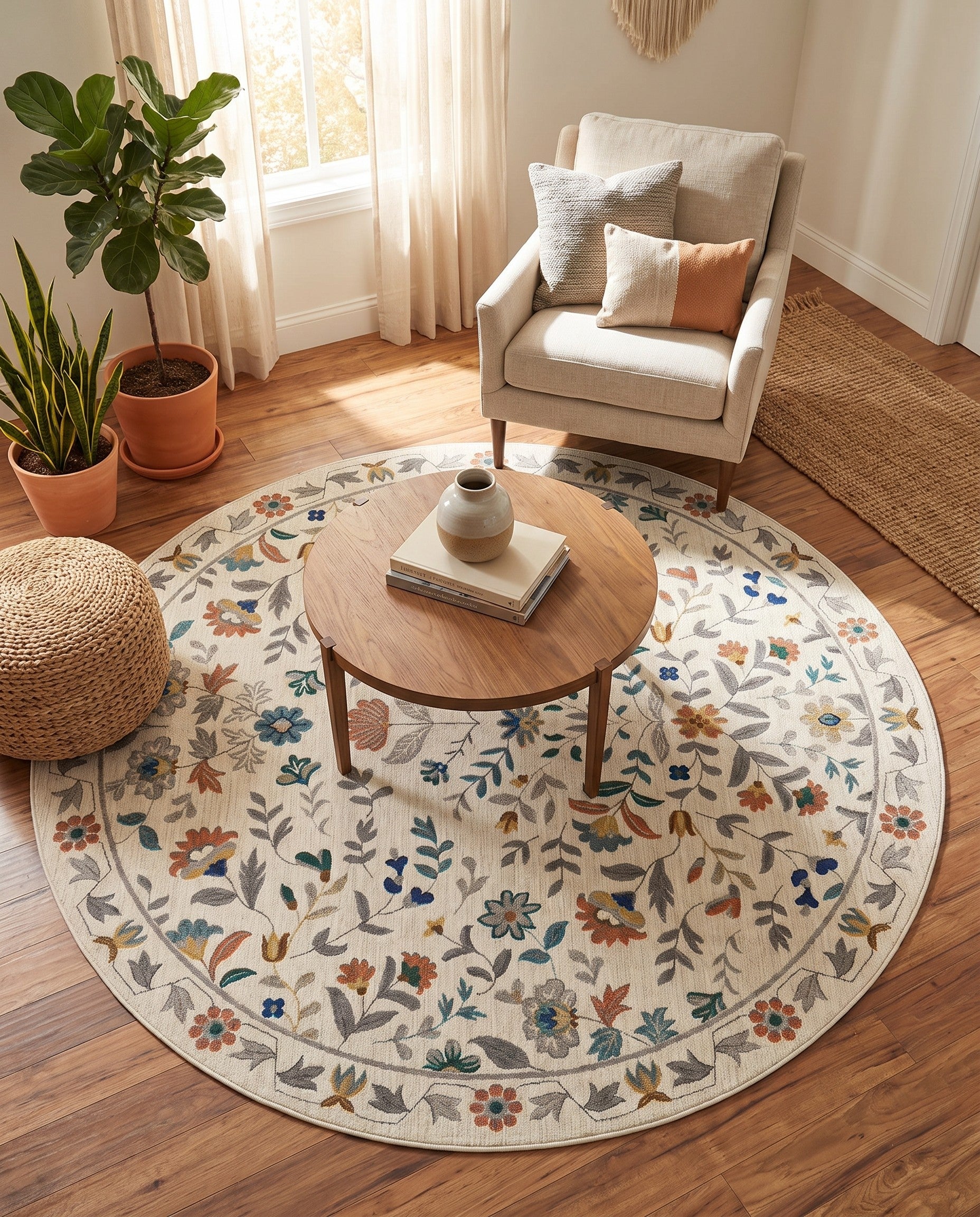 215cm x 215cm Blossom Round Rug