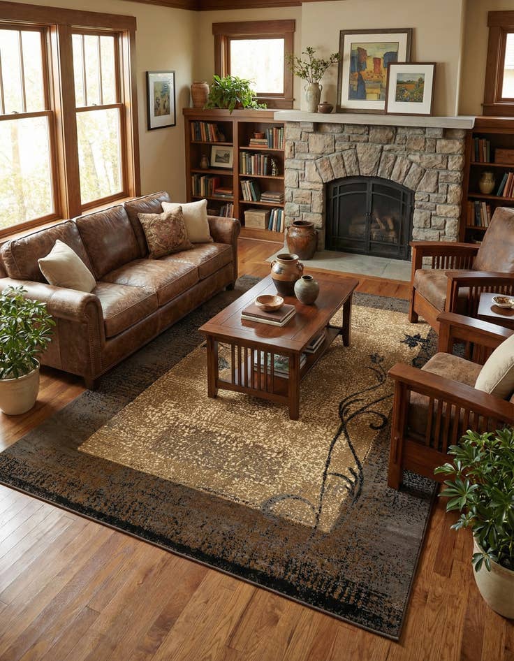 Detail image of 7' x 10' Coffee Shop Rug