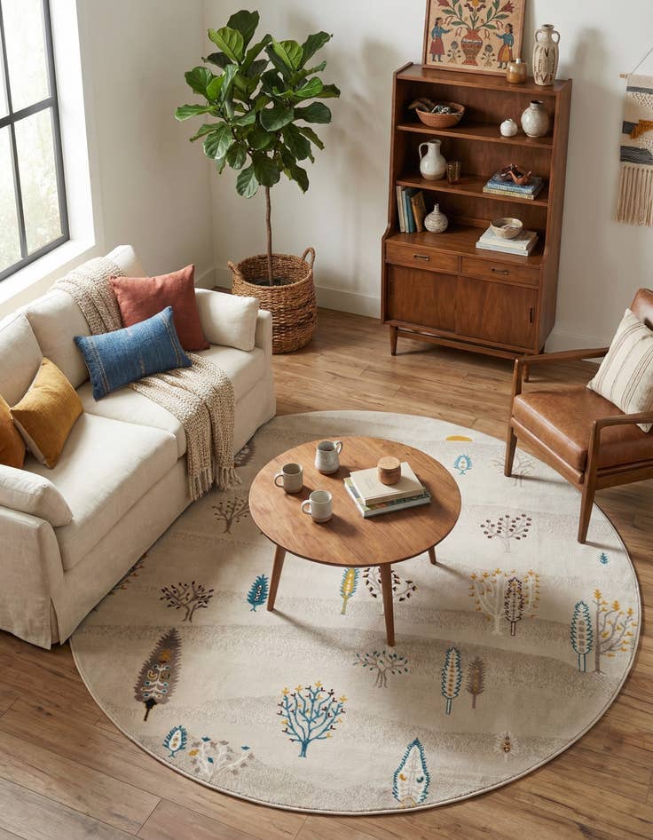 Detail image of 7' 10 x 7' 10 Laguna Round Rug