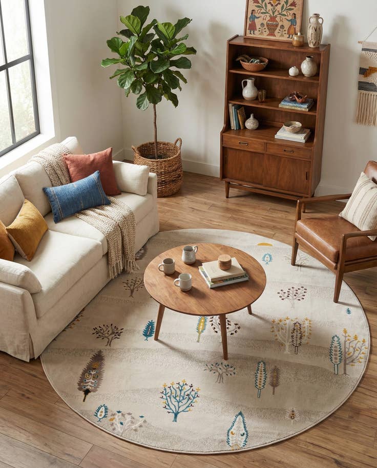 Detail image of 7' 10 x 7' 10 Laguna Round Rug
