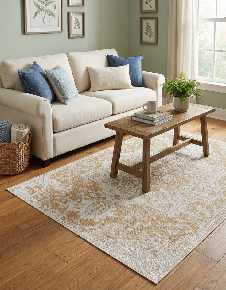 Detail image of 5' 3 x 8' Easy-Clean Jill Zarin Dubai Indoor / Outdoor Rug
