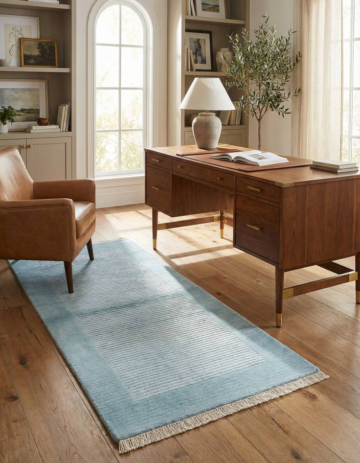 Detail image of 2' 7 x 5' Hand Knotted Darya Wool Rug