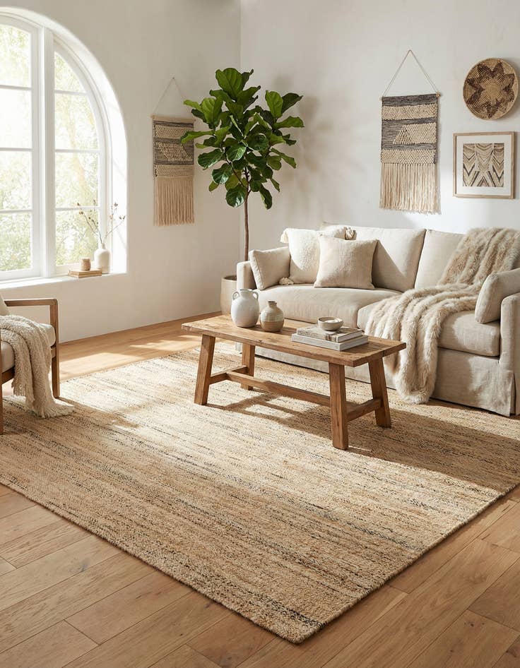 Detail image of 7' 10 x 7' 10 Palm Beach Jute Square Rug