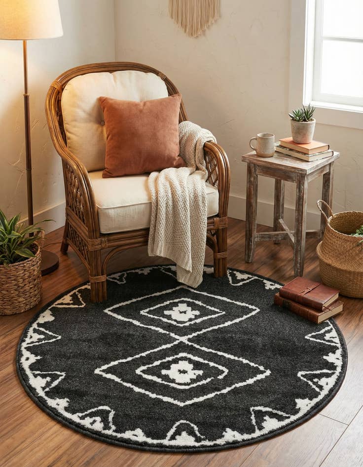 Detail image of 3' x 3' Oslo Round Rug