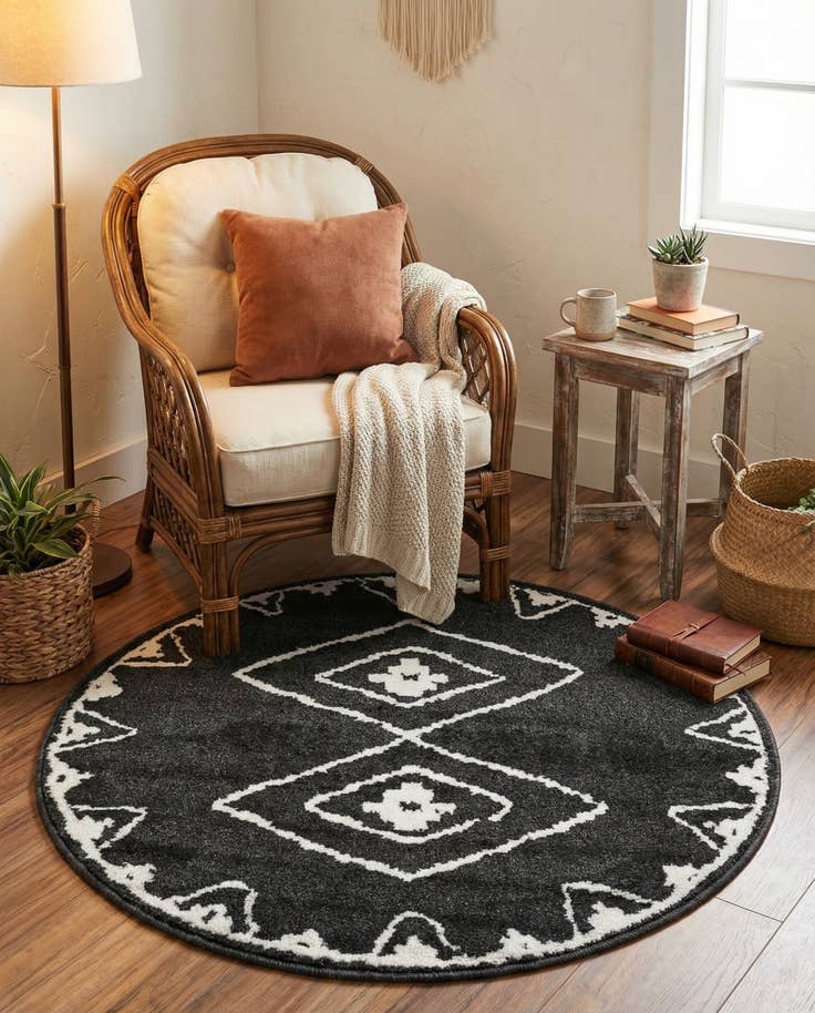 Detail image of 3' x 3' Oslo Round Rug