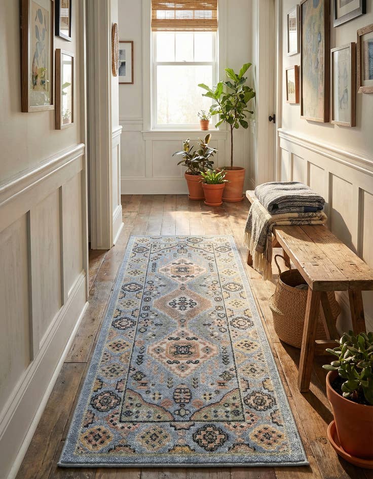 Detail image of 2' x 5' Kamala Washable Runner Rug