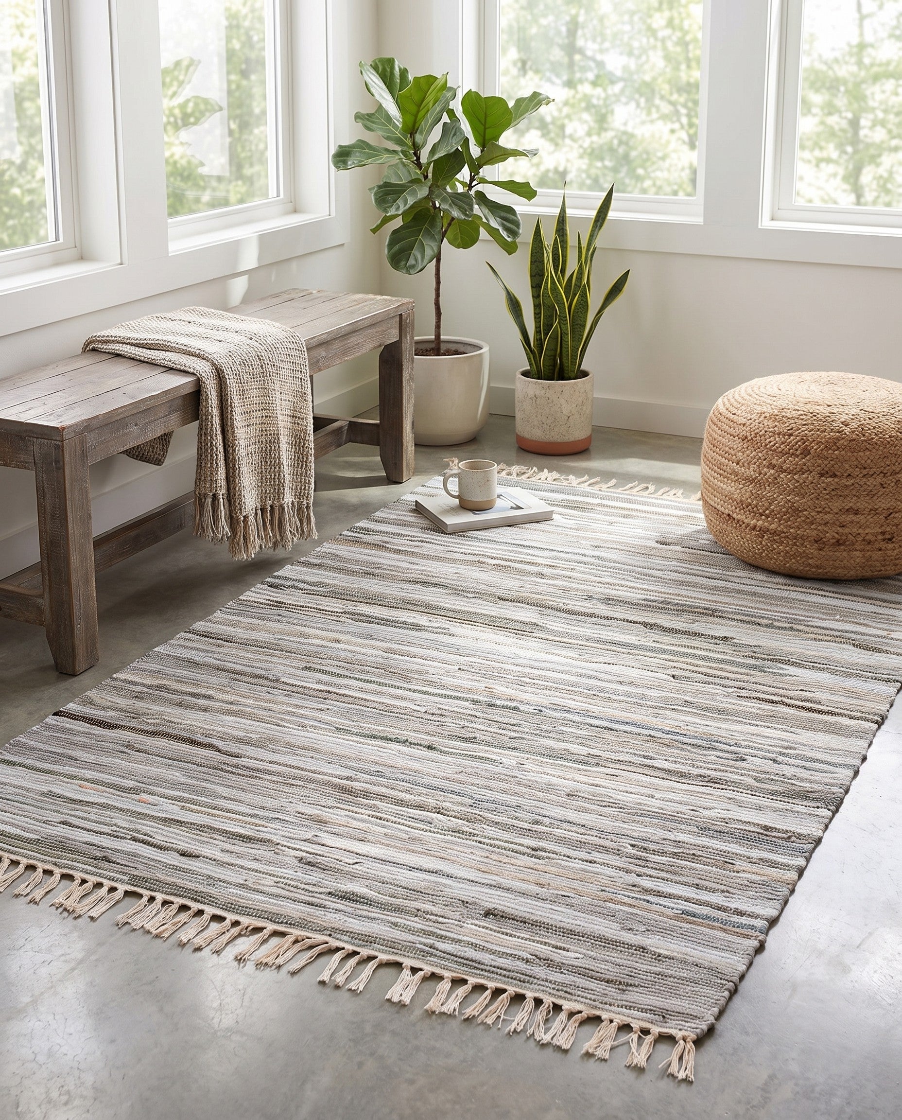 4' x 6' Chindi Cotton Rug
