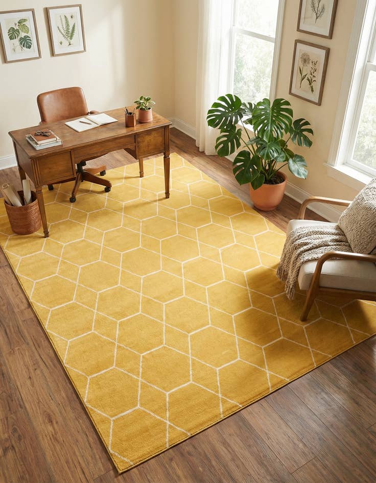 Detail image of 10' x 14' Trellis Frieze Rug