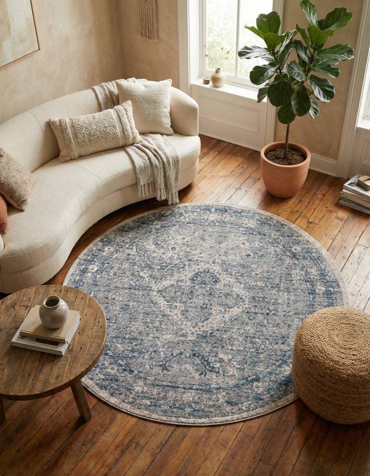 Detail image of 6' x 6' Noble Round Rug