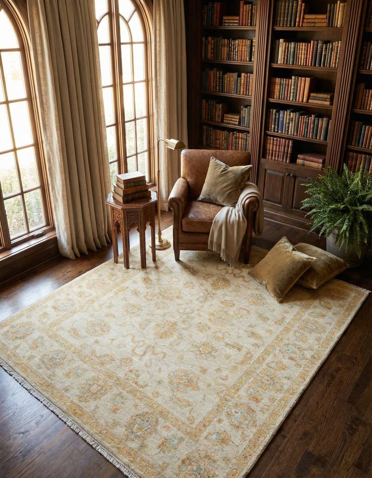 Detail image of 5' 3 x 6' 7 Kaizar Wool Rug