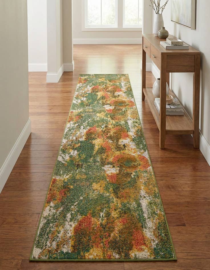 Detail image of 2' 7 x 10' Washable Haerfest Runner Rug