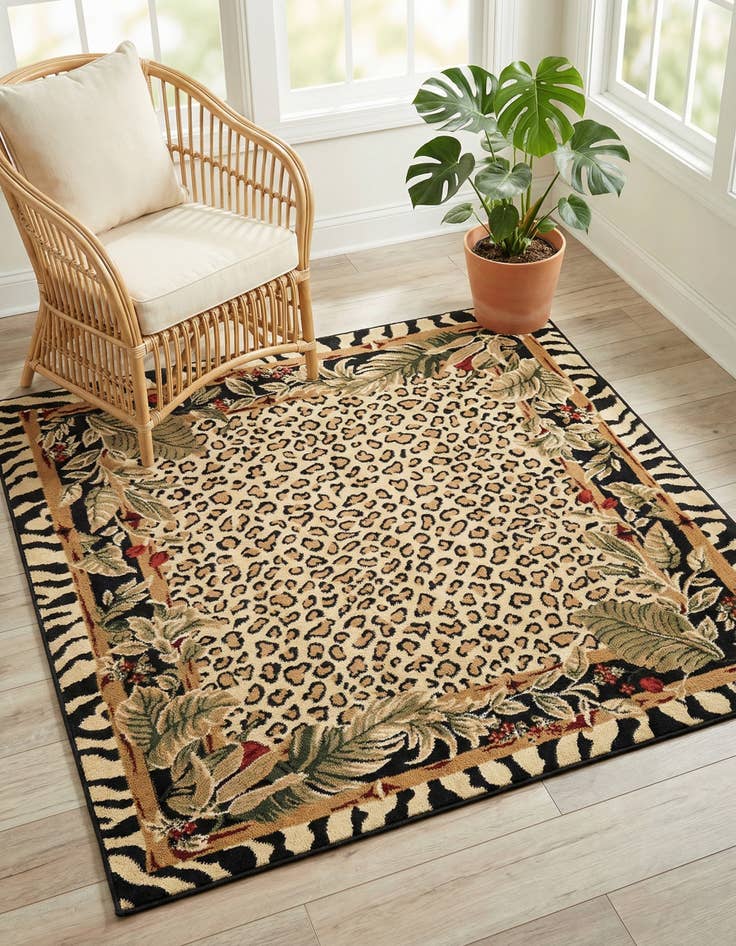 Detail image of 5' 3 x 5' 3 Savannah Square Rug