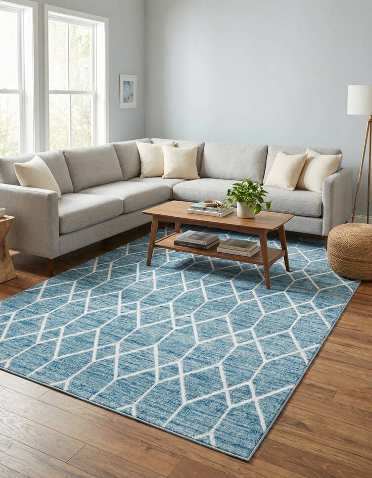 Detail image of 7' x 10' Lattice Trellis Rug