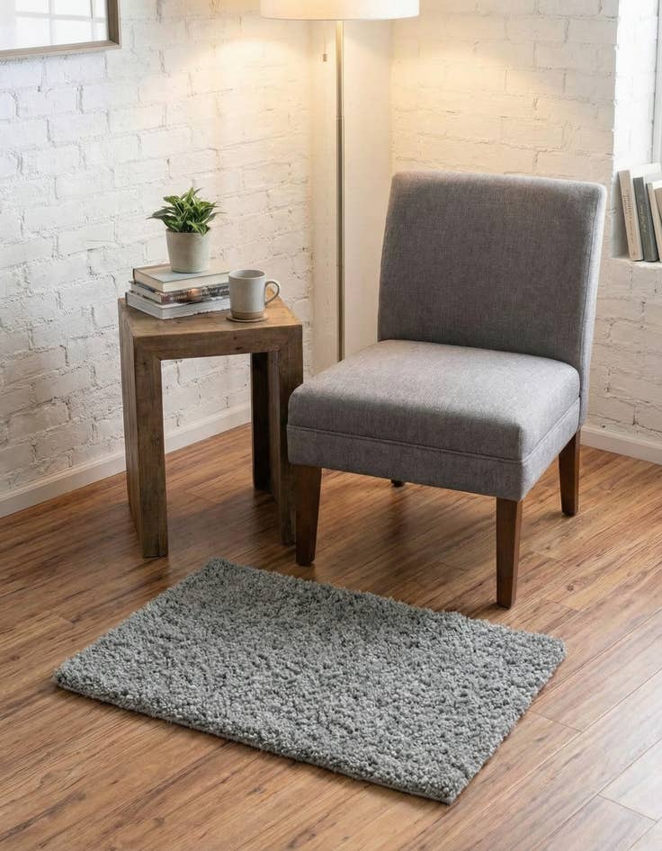 Detail image of  2' x 3' Soft Solid Shag Rug