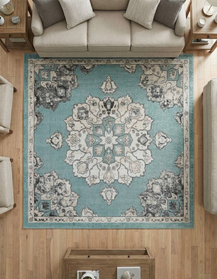 Detail image of 7' 10 x 7' 10 Parker Square Rug