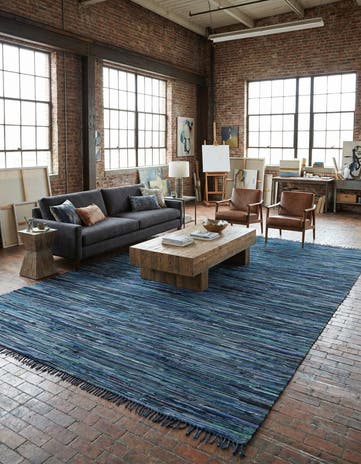 10' x 14' 1 Hand Woven Chindi Cotton Rug