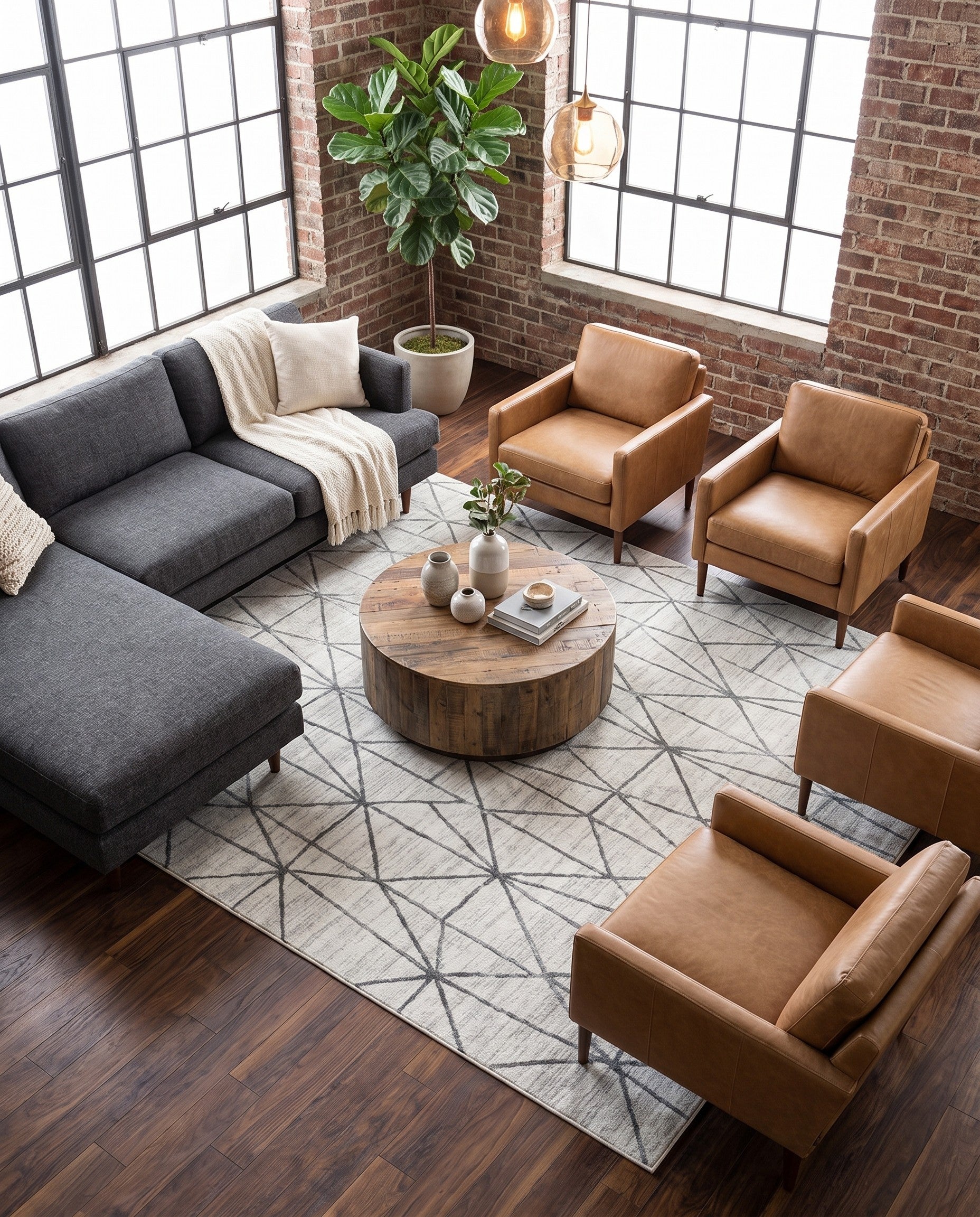 9' x 12' 2 Lattice Trellis Rug