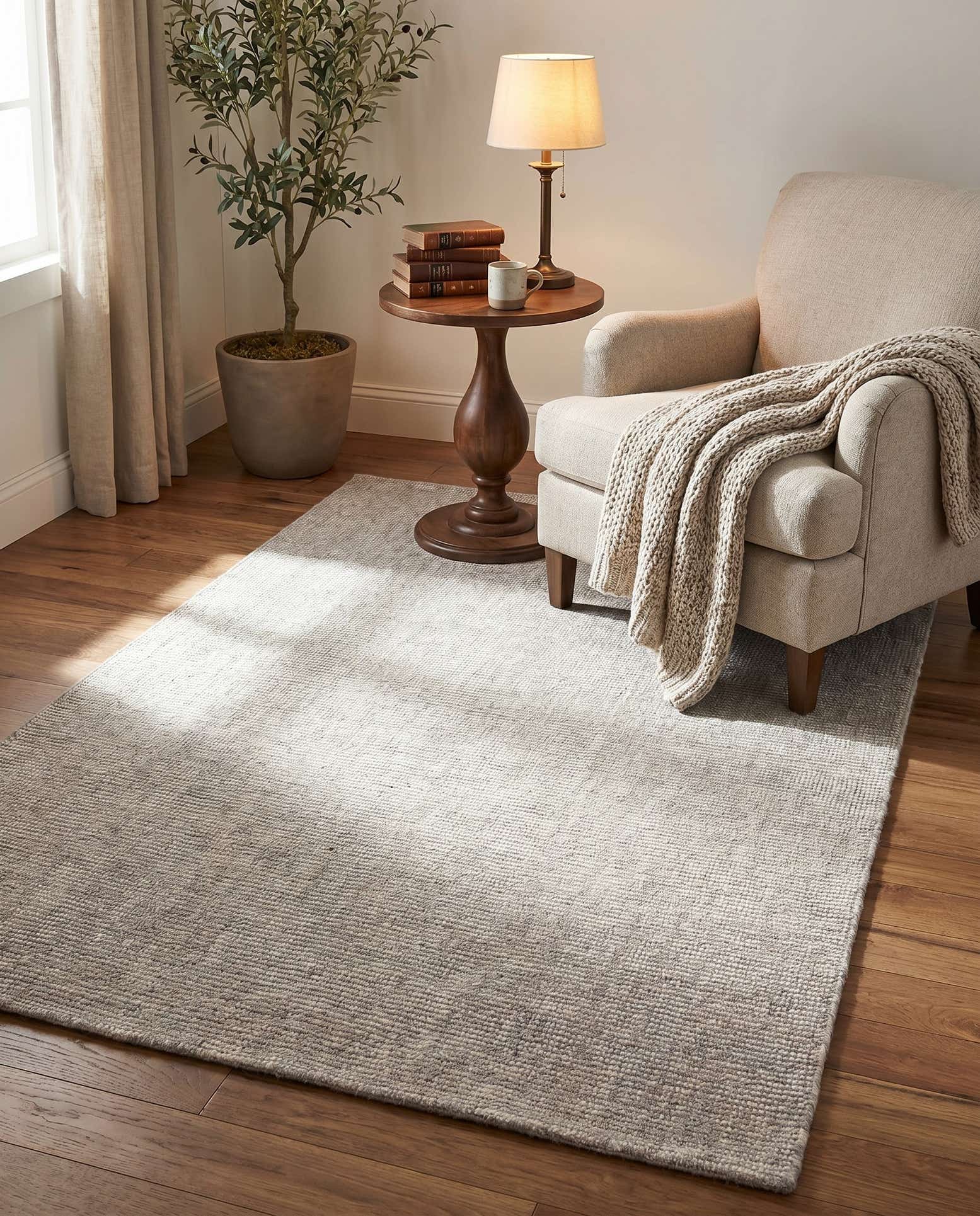 4' 1 x 6' 1 Hand Woven Jill Zarin English Manor Farmhouse Wool Rug