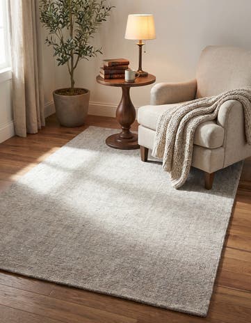 4' 1 x 6' 1 Hand Woven Jill Zarin English Manor Farmhouse Wool Rug