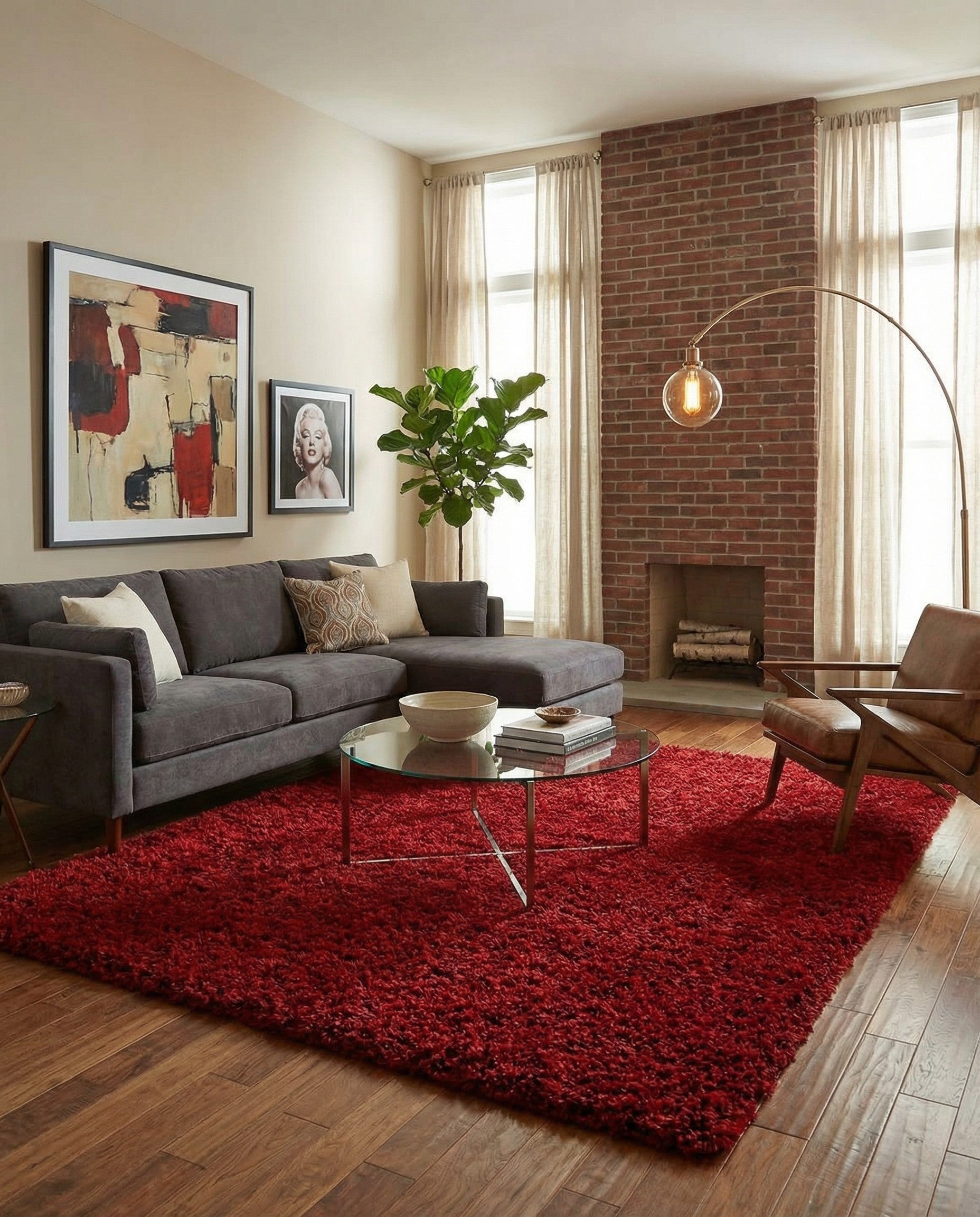 8' x 10' Marilyn Monroe™ Shag Rug