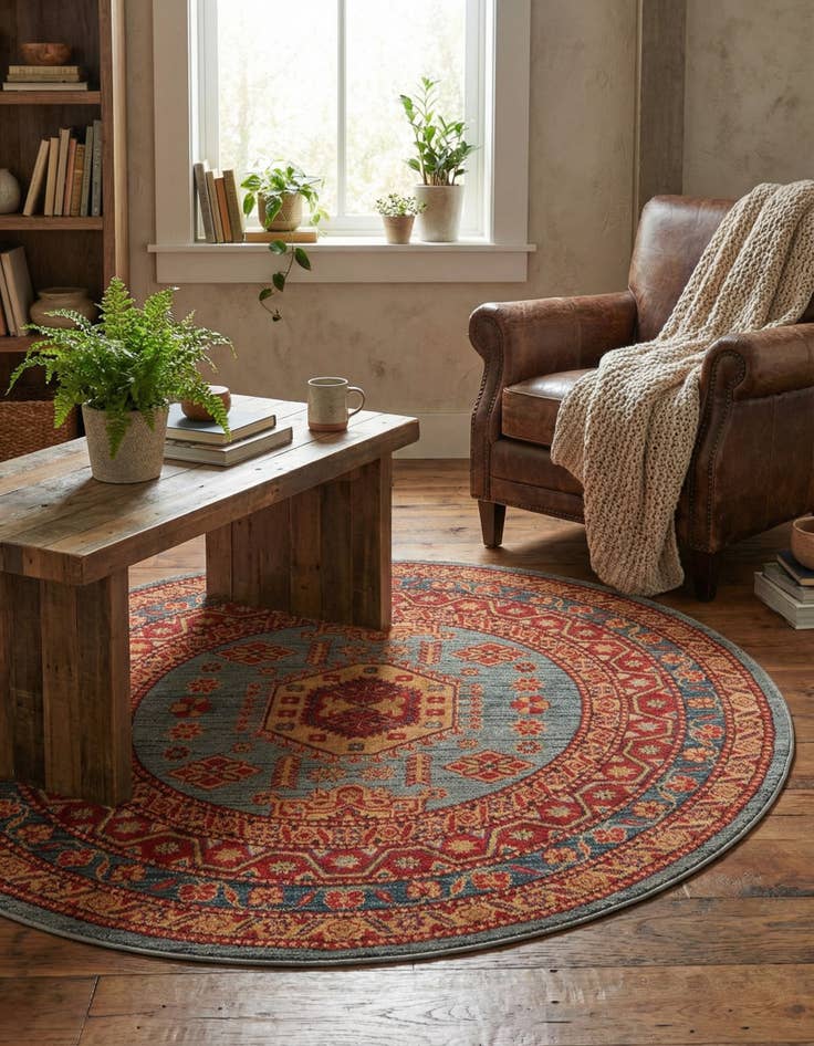 Detail image of 5' x 5' Sara Round Rug