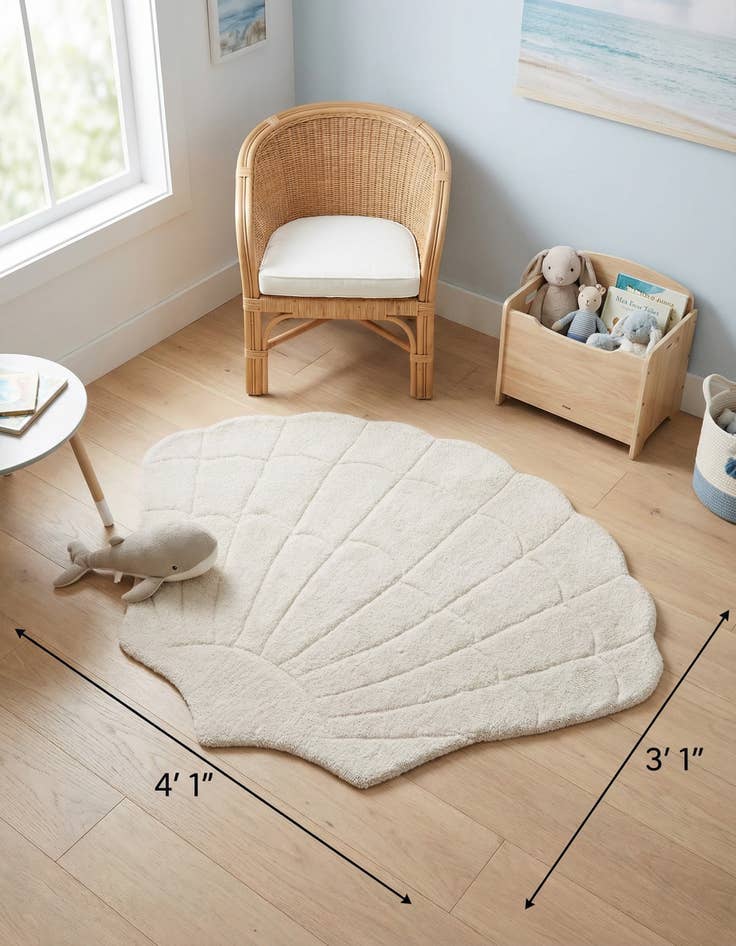 Detail image of 3' 1 x 4' 1 Playtime Kids Wool Freeform Rug