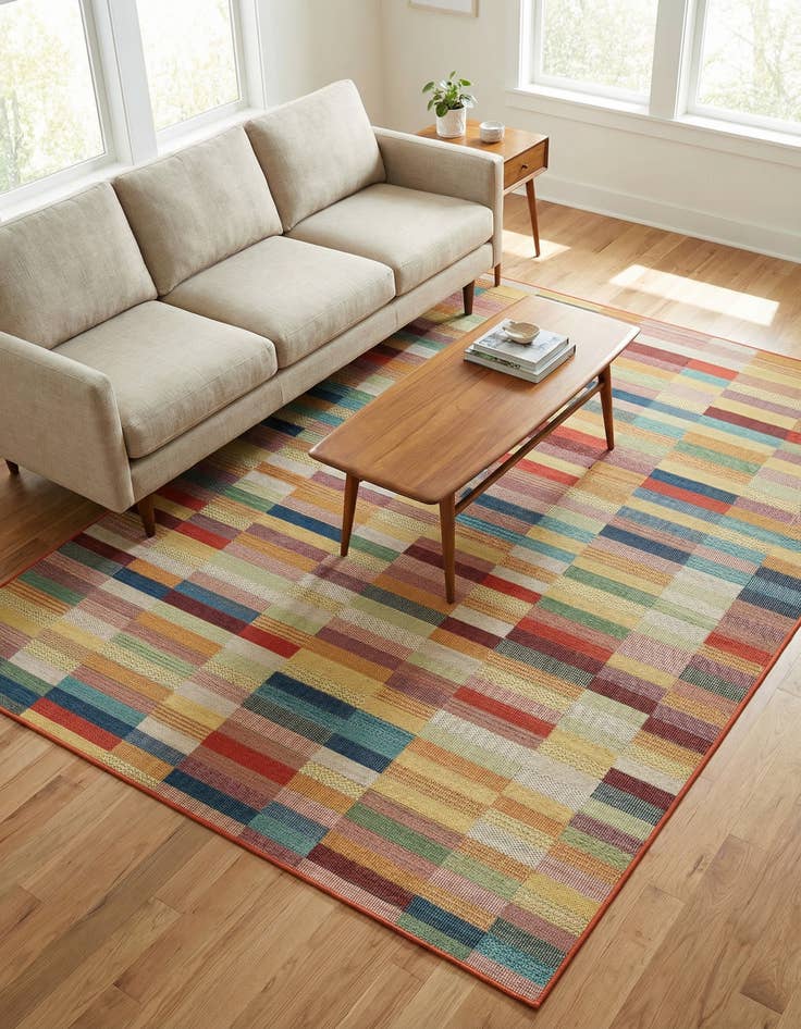 Detail image of 7' 10 x 10' Easy-Clean Baja Indoor / Outdoor Rug