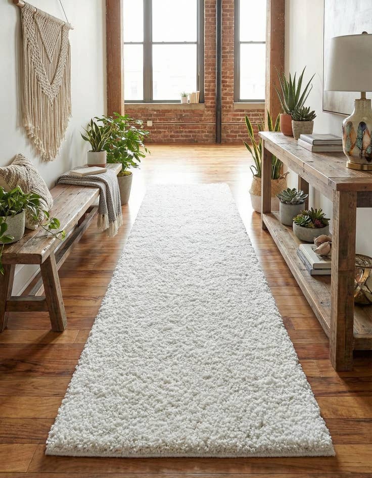 Detail image of  2' 7 x 10' Jill Zarin Shaggy Chic Runner Rug