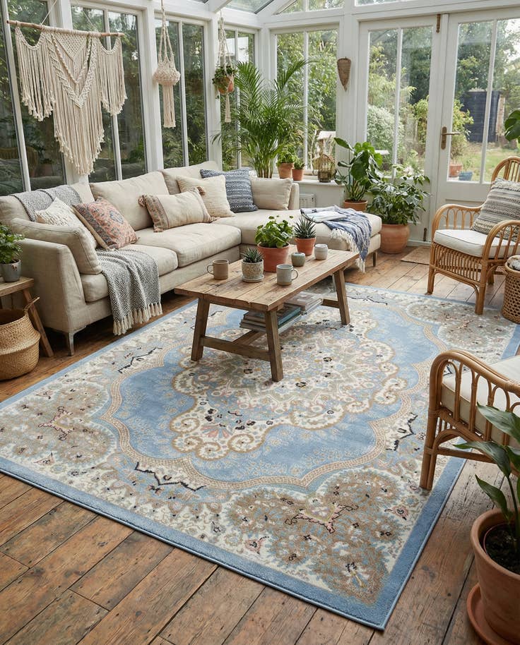Detail image of 7' 10 x 10' Kamala Washable Rug