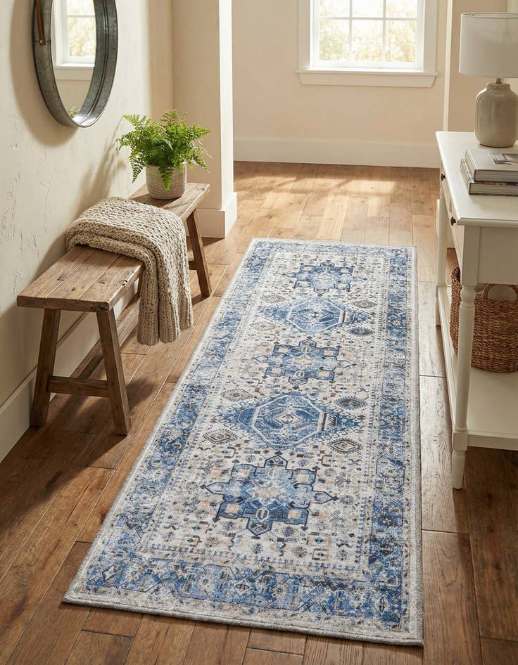 Detail image of 2' x 5' Washable Yara Runner Rug