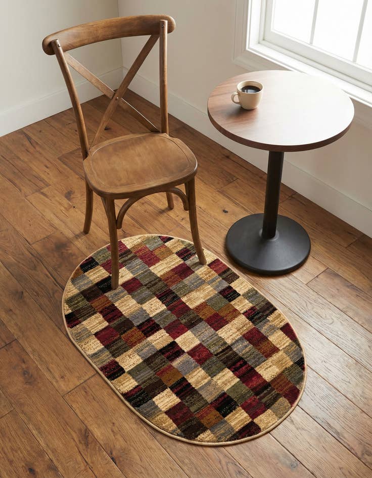 Detail image of 2' x 3' Cafe Oval Rug