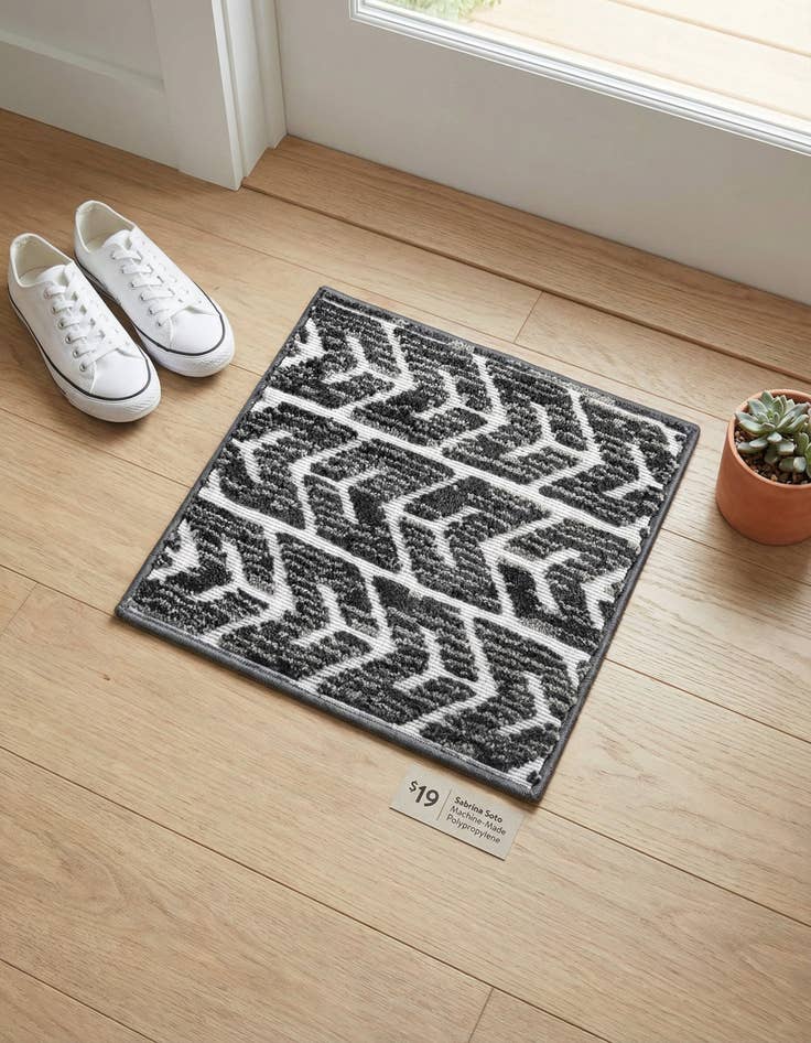 Detail image of 1' 8 x 1' 8 Washable Sabrina Soto Aston Indoor / Outdoor Sample Rug