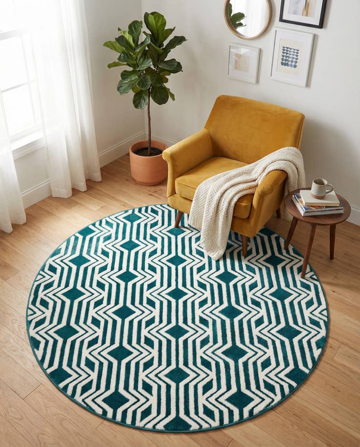 Detail image of 4' x 4' Vince Camuto Round Rug