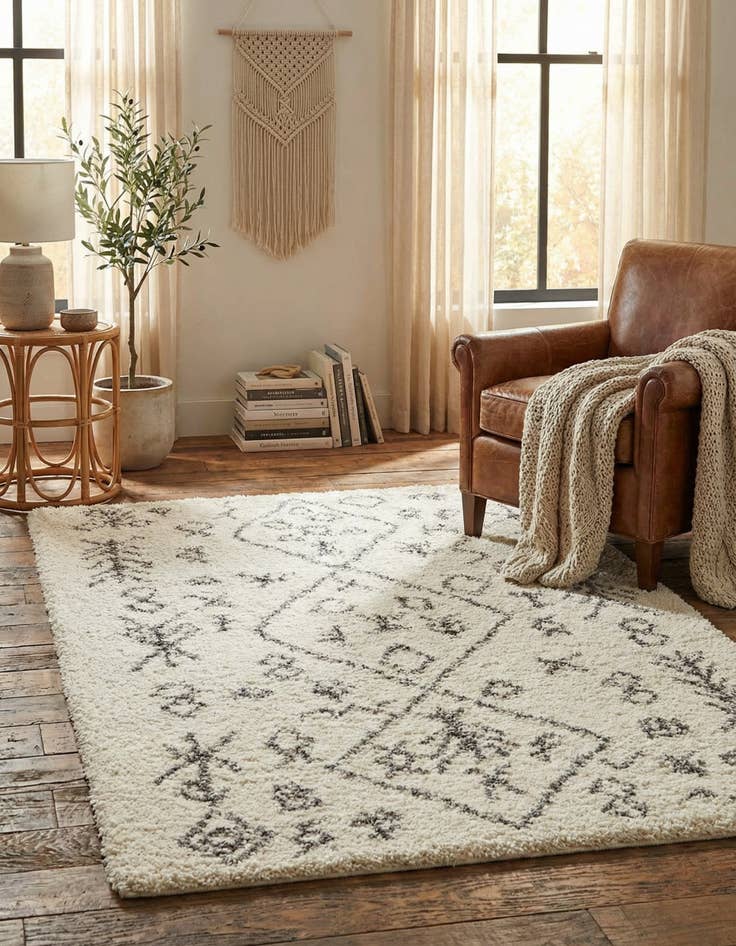 Detail image of 4' x 6' Marrakesh Shag Rug