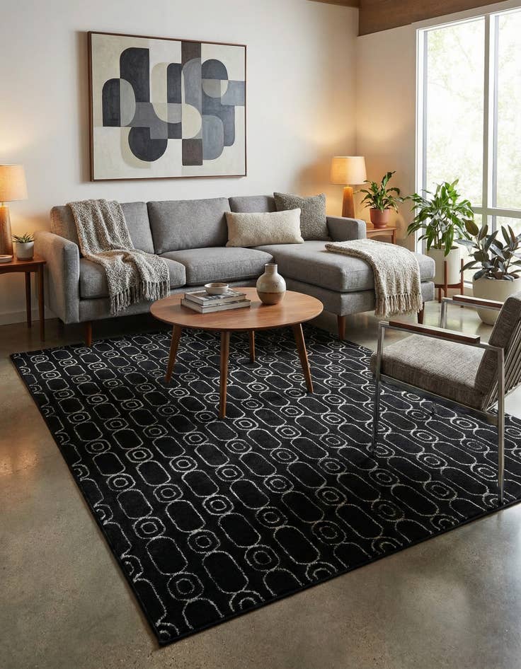 Detail image of 6' x 9' Vogue Geo Rug