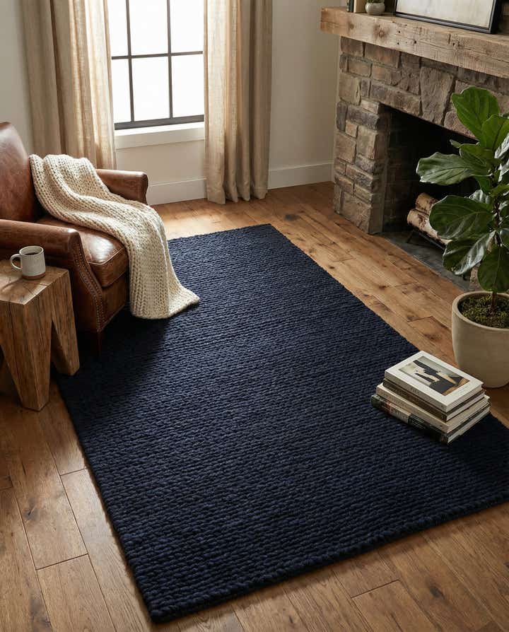 4' 1 x 6' 1 Hand Woven Lana New Zealand Wool Rug
