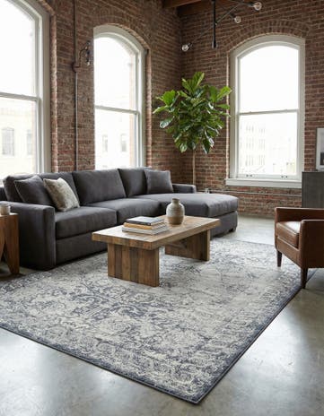 Dark Blue Eliza Rug