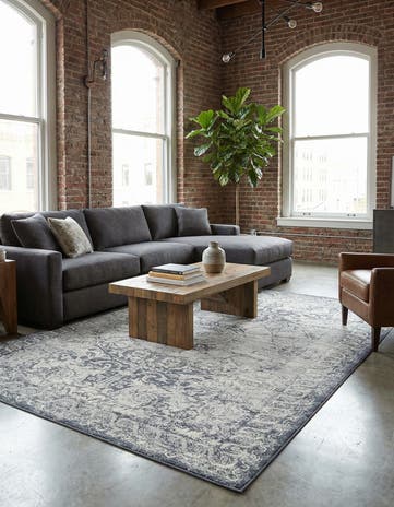 Dark Blue Eliza Rug