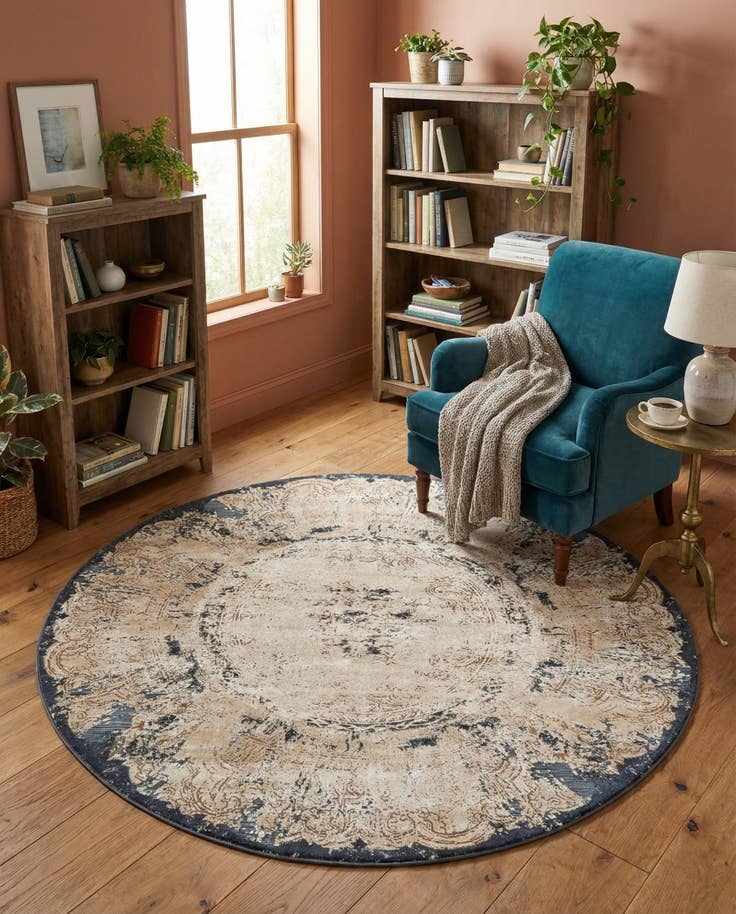 Detail image of 7' 10 x 7' 10 Eliza Round Rug