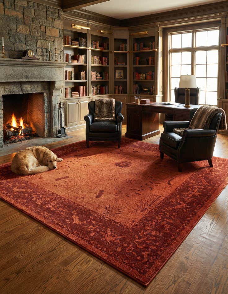 Detail image of 10' x 10' Miranda Square Rug