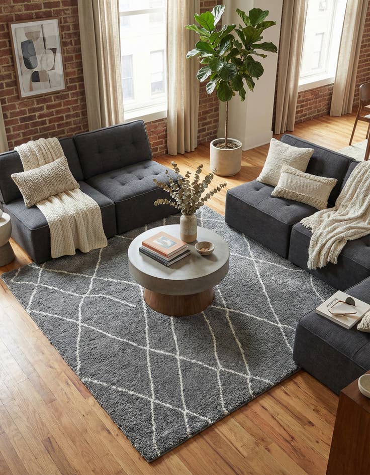 Detail image of 7' 10 x 7' 10 Soft Touch Shag Square Rug