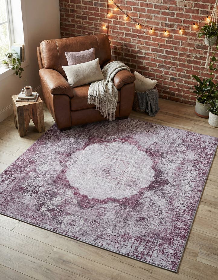 5' 3 x 5' 3 Washable Yara Square Rug