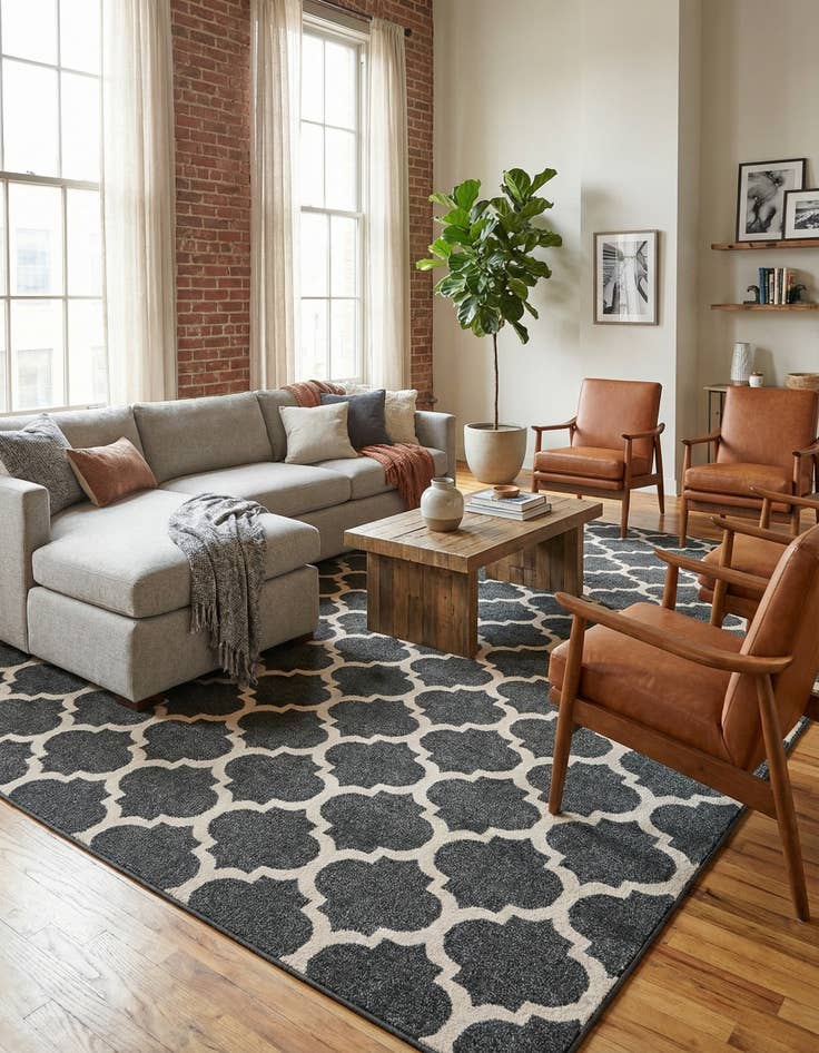 Detail image of 10' x 14' Trellis Rug