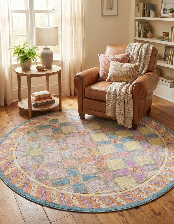 Detail image of 6' x 6' Alexis Round Rug