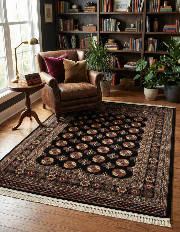 Detail image of 5' 3 x 7' Bokhara Rug