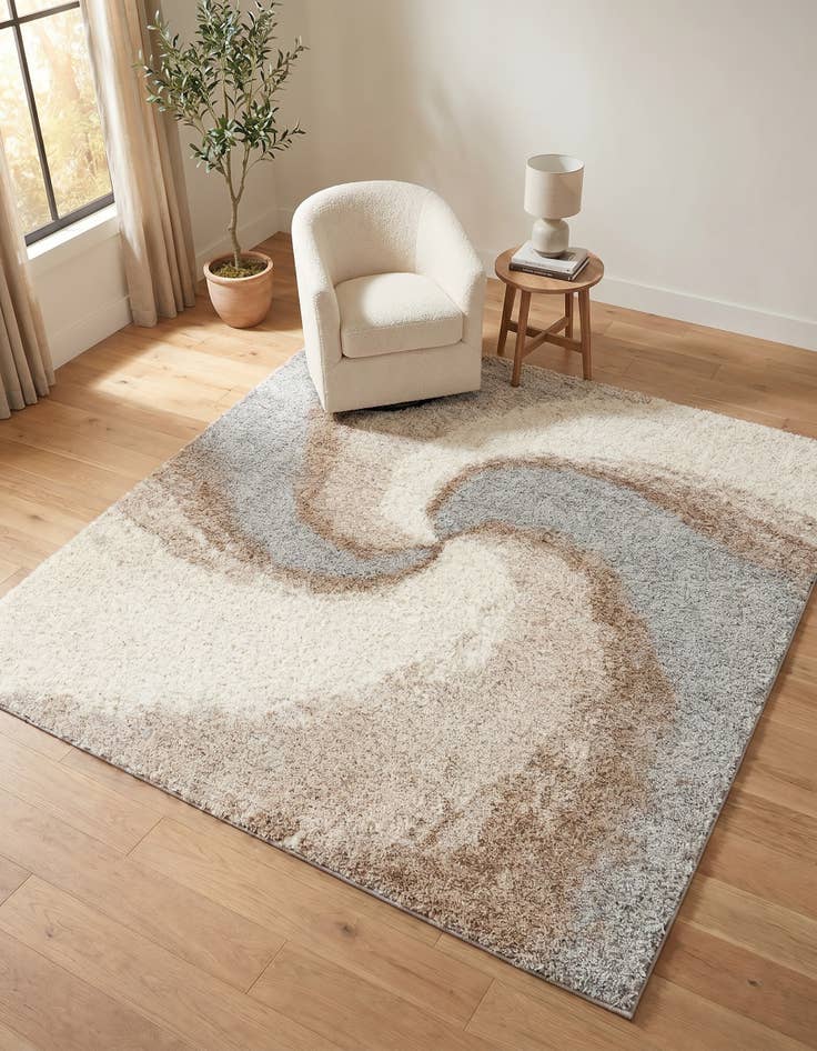 Detail image of 7' 10 x 7' 10 Soft Touch Shag Square Rug