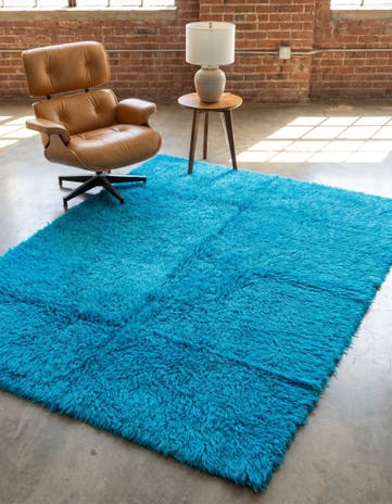 5' 2 x 6' 10 Hand Knotted Moroccan Wool Square Rug